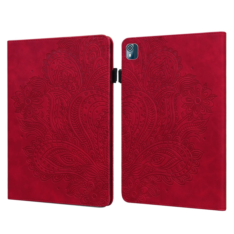 Peacock Embossed Pattern Leather Tablet Case, For Xiaomi Redmi Pad 10.61 2022, For Nokia T10, For Amazon Kindle Fire 7 2022