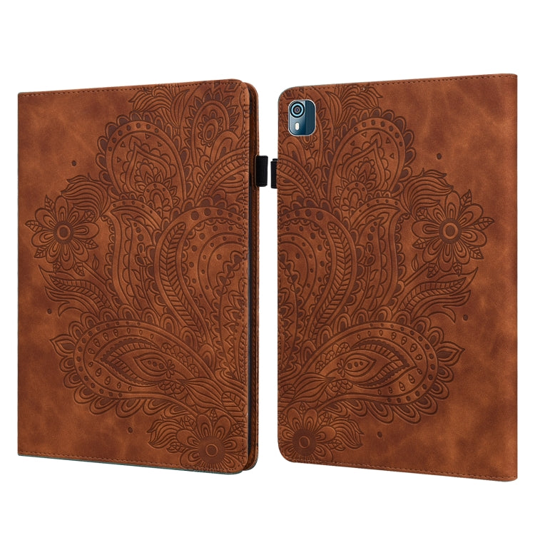 Peacock Embossed Pattern Leather Tablet Case, For Xiaomi Redmi Pad 10.61 2022, For Nokia T10, For Amazon Kindle Fire 7 2022