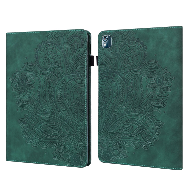 Peacock Embossed Pattern Leather Tablet Case, For Xiaomi Redmi Pad 10.61 2022, For Nokia T10, For Amazon Kindle Fire 7 2022