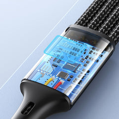 awei CL-129 4 in 1 USB to USB-C / Type-C to 8Pin to Micro USB Multi Charging Cable, CL-129