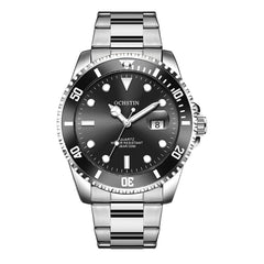 Ochstin 5019F Fashion Business Single Calendar Waterproof Stainless Steel Strap Quartz Watch