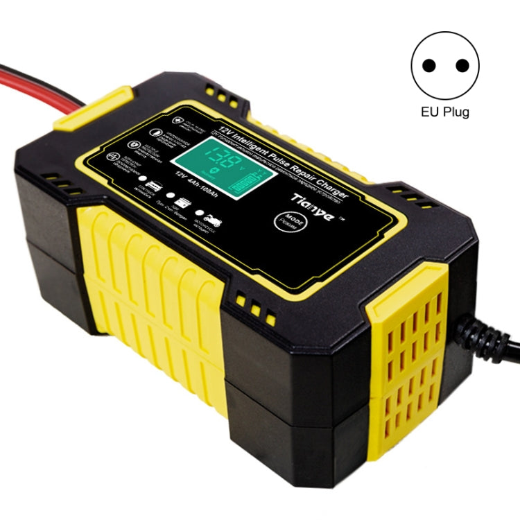 Motorcycle / Car Battery Smart Charger with LCD Creen, UK Plug, US Plug, AU Plug, EU Plug