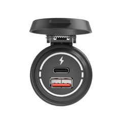 ZH-1786A2 QC3.0 USB-A + Type-C Dual Interface Car Charger, Cable Length: 60cm, ZH-1786A2