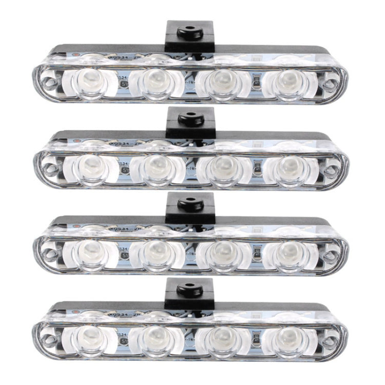4 in 1 Car 16LEDs Grille Flash Lights Warning Lights with Wireless Remote Control