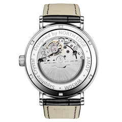 NORTH EDGE AMOY Multifunctional Business Men's Watch Waterproof Leather Mechanical Watch