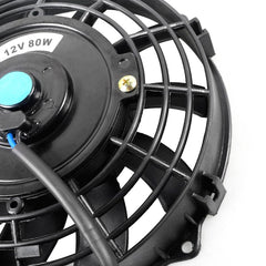 12V 80W Car Powerful Transmission Oil Cooling Fan with Mounting Accessorie, 7 inch, 9 inch, 10 inch, 12 inch