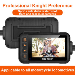 SE60 3.0 inch 1080P Waterproof HD Motorcycle DVR, Support TF Card / Cycling Video / Parking Monitoring, SE60