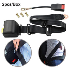2pcs/Box Car Driver Seat Belt Three-point Automatic Retractable Seat Belt, Three-point Seat Belt