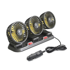 F4310 360-Degree Rotating Adjustable Car Three-Head Fan, F4310 USB Universal, F4310 12V Cigarette Lighter, F4310 24V Cigarette Lighter