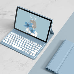 YM-LX106 Round Key Detachable Bluetooth Tablet Keyboard Leather Case without Mouse, YM-LX106 without Mouse