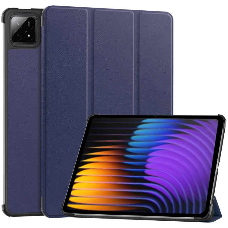 Custer Texture 3-Fold Holder Leather Smart Tablet Case, For Xiaomi Redmi Pad 2, For Xiaomi Pad 7 / 7 Pro
