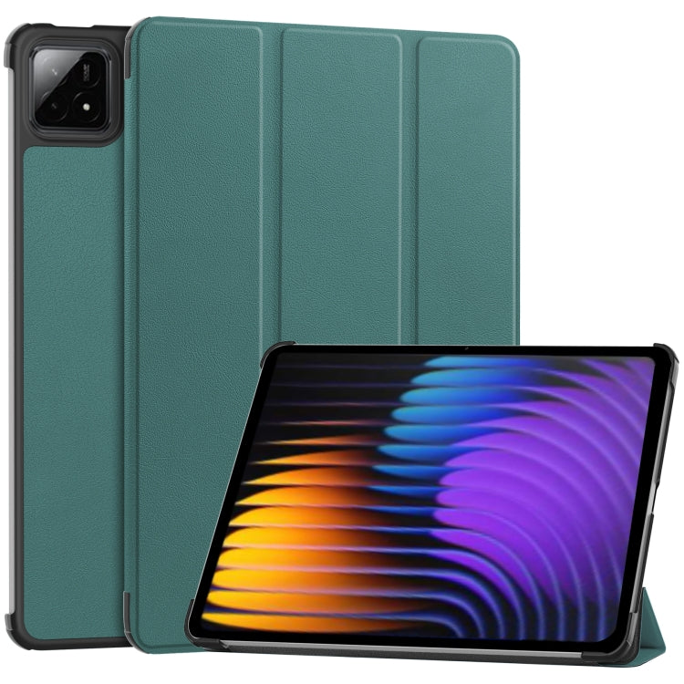 Custer Texture 3-Fold Holder Leather Smart Tablet Case, For Xiaomi Redmi Pad 2, For Xiaomi Pad 7 / 7 Pro