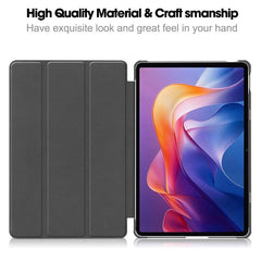 Custer Texture 3-Fold Holder Leather Smart Tablet Case, For Xiaomi Redmi Pad 2, For Xiaomi Pad 7 / 7 Pro