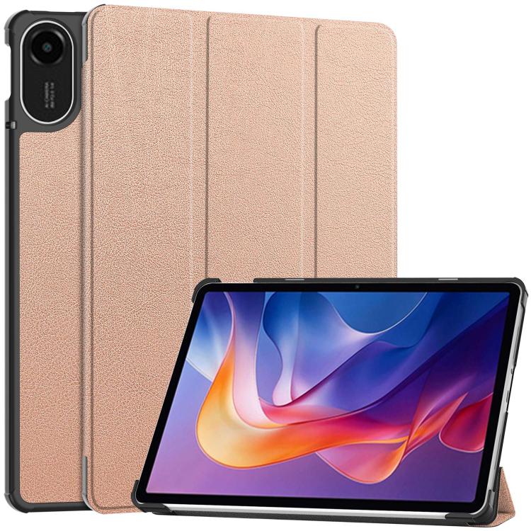 Custer Texture 3-Fold Holder Leather Smart Tablet Case, For Xiaomi Redmi Pad 2, For Xiaomi Pad 7 / 7 Pro