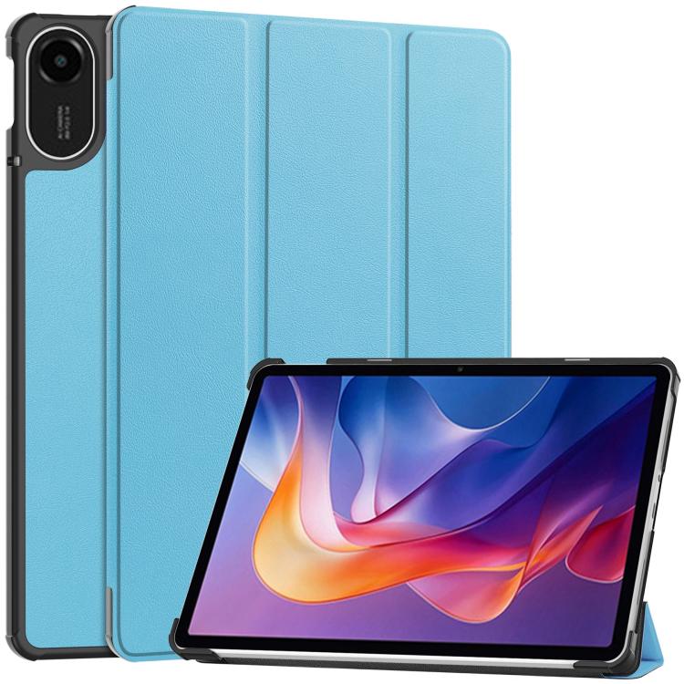 Custer Texture 3-Fold Holder Leather Smart Tablet Case, For Xiaomi Redmi Pad 2, For Xiaomi Pad 7 / 7 Pro