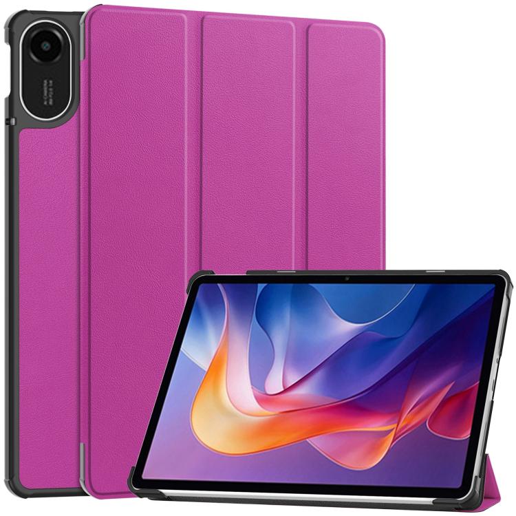Custer Texture 3-Fold Holder Leather Smart Tablet Case, For Xiaomi Redmi Pad 2, For Xiaomi Pad 7 / 7 Pro