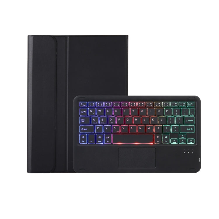 A0N7-AS Lambskin Texture Ultra-thin Backlight Bluetooth Keyboard Leather Case with Touchpad, A0N7-AS