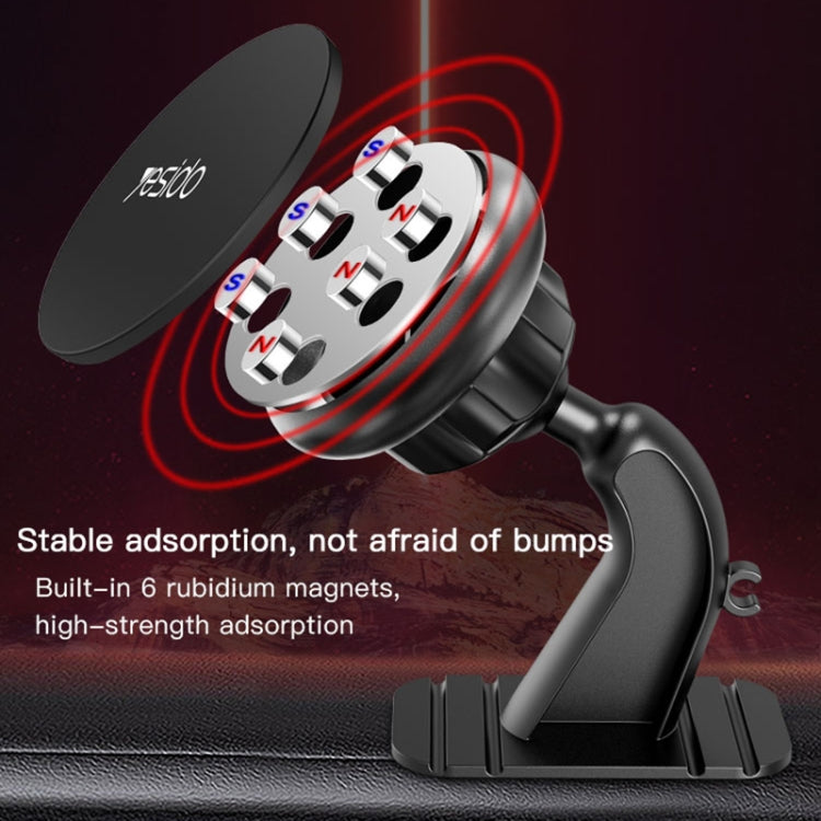 Yesido C91 Car Center Console Paste Magsafe Magnetic Phone Tablet Holder, C91