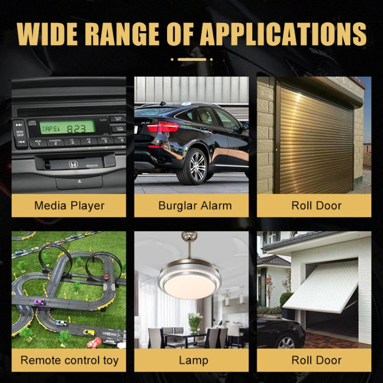 2pcs For Maserati Four-button Anti-theft Alarm Wireless Key Remote Control, 315MHz Copy Code, 433MHz Copy Code