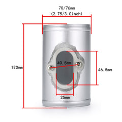 XH-UN610 Car Modified Engine Air Flow Meter Flange Intake Sensor Base for Chevrolet / Buick, 70mm, 76mm
