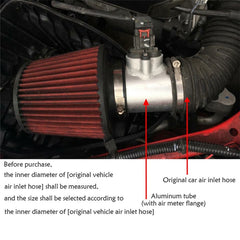 XH-UN601 Car Modified Engine Air Flow Meter Flange Intake Sensor Base for Mitsubishi Lancer, 63mm, 76mm