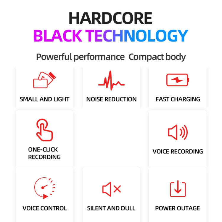 JNN M2 Ultra-thin HD Noise Reduction Intelligent Control Voice Voice Recorder, 4GB, 8GB, 16GB, 32GB, 64GB