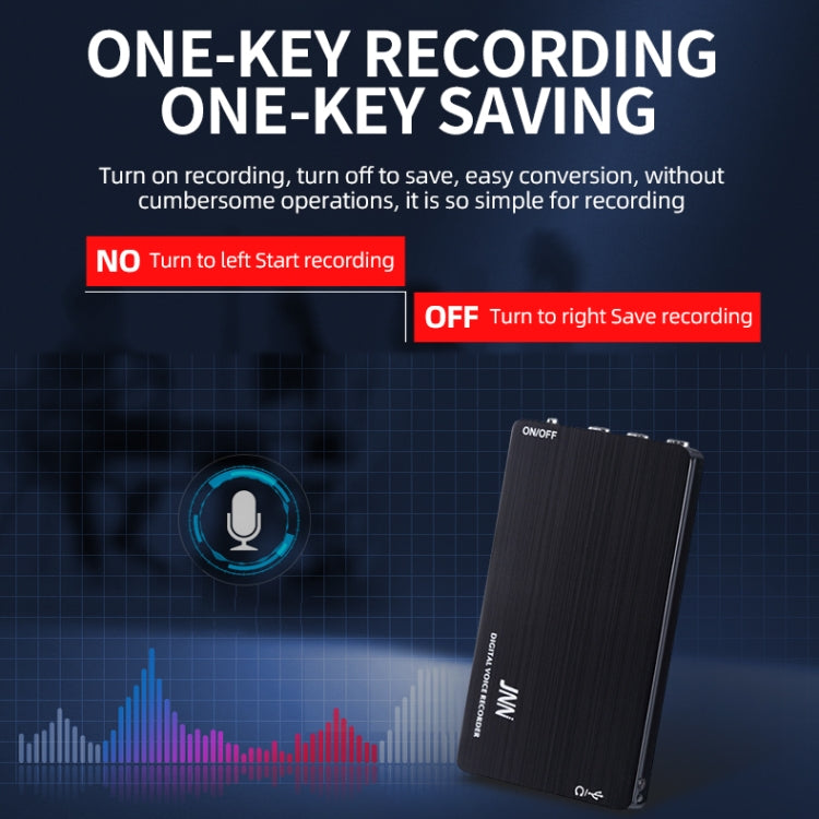 JNN M2 Ultra-thin HD Noise Reduction Intelligent Control Voice Voice Recorder, 4GB, 8GB, 16GB, 32GB, 64GB