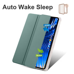3-fold Clear TPU Smart Leather Tablet Case with Pen Slot, For Xiaomi Pad 6 Max 14