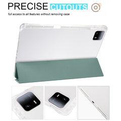 3-fold Clear TPU Smart Leather Tablet Case with Pen Slot, For Xiaomi Pad 6 Max 14