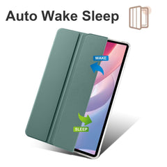 3-fold Clear TPU Smart Leather Tablet Case with Pen Slot, For Xiaomi Redmi Pad Pro 12.1