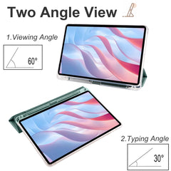 3-fold Clear TPU Smart Leather Tablet Case with Pen Slot, For Xiaomi Redmi Pad Pro 12.1