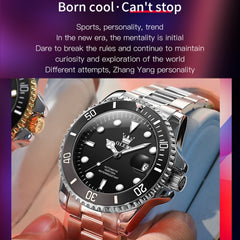 OLEVS 6650 Men Luminous Waterproof Mechanical Watch