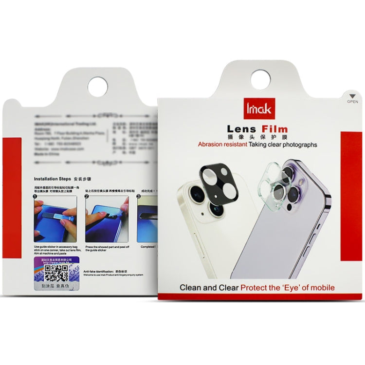 imak High Definition Integrated Glass Lens Film, For iPhone 15 Pro / 15 Pro Max, For iPhone 15 / 15 Plus