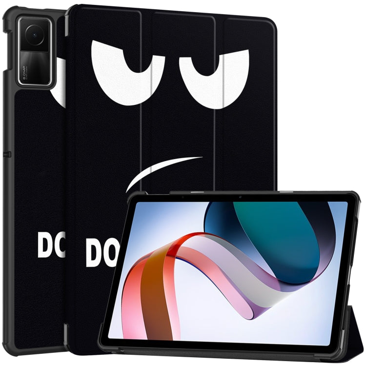 Custer Painted 3-Fold Holder Smart Leather Tablet Case, For Xiaomi Redmi Pad SE