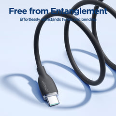 JOYROOM SA29-AC3 3A USB to USB-C/Type-C Liquid Silicone Fast Charging Data Cable, Length: 1.2m, USB to Type-C (1.2m)