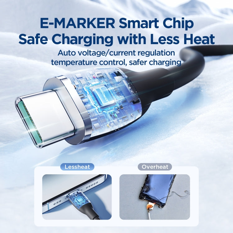 JOYROOM SA29-AC3 3A USB to USB-C/Type-C Liquid Silicone Fast Charging Data Cable, Length: 1.2m, USB to Type-C (1.2m)