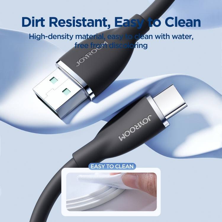 JOYROOM SA29-AC3 3A USB to USB-C/Type-C Liquid Silicone Fast Charging Data Cable, Length: 1.2m, USB to Type-C (1.2m)