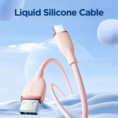 JOYROOM SA29-AC3 3A USB to USB-C/Type-C Liquid Silicone Fast Charging Data Cable, Length: 1.2m, USB to Type-C (1.2m)