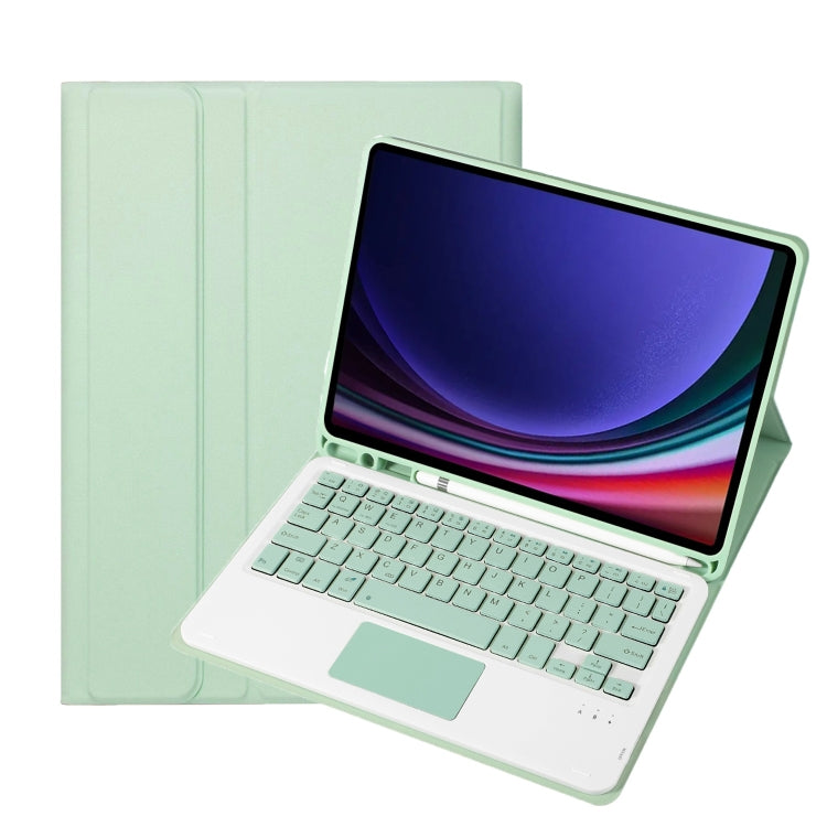 A710B-A Candy Color TPU Touch Bluetooth Keyboard Leather Tablet Case with Pen Holder, For Samsung Galaxy Tab S9 FE / 10 FE, For Samsung Galaxy Tab S9 (A710B-A)