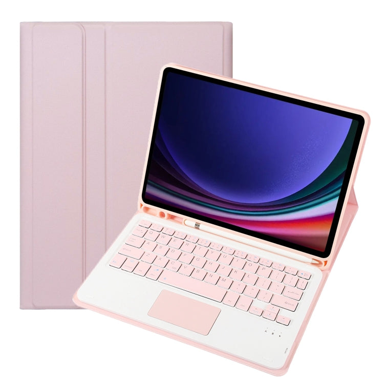 A710B-A Candy Color TPU Touch Bluetooth Keyboard Leather Tablet Case with Pen Holder, For Samsung Galaxy Tab S9 FE / 10 FE, For Samsung Galaxy Tab S9 (A710B-A)