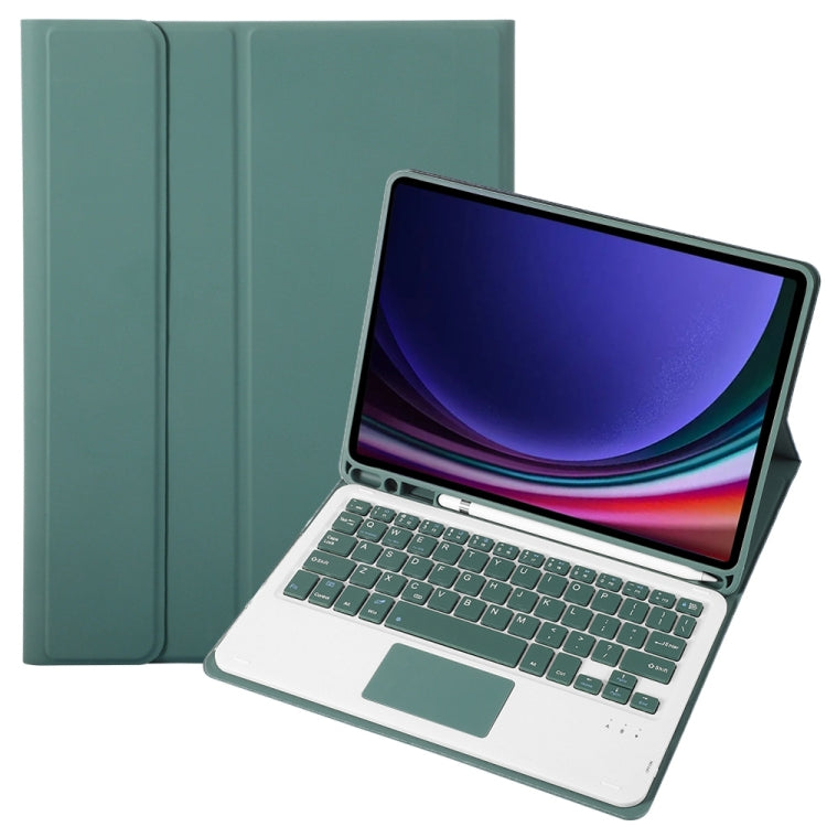 A710B-A Candy Color TPU Touch Bluetooth Keyboard Leather Tablet Case with Pen Holder, For Samsung Galaxy Tab S9 FE / 10 FE, For Samsung Galaxy Tab S9 (A710B-A)