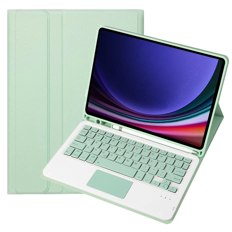 A710B-A Candy Color TPU Touch Bluetooth Keyboard Leather Tablet Case with Pen Holder, For Samsung Galaxy Tab S9 FE / 10 FE, For Samsung Galaxy Tab S9 (A710B-A)