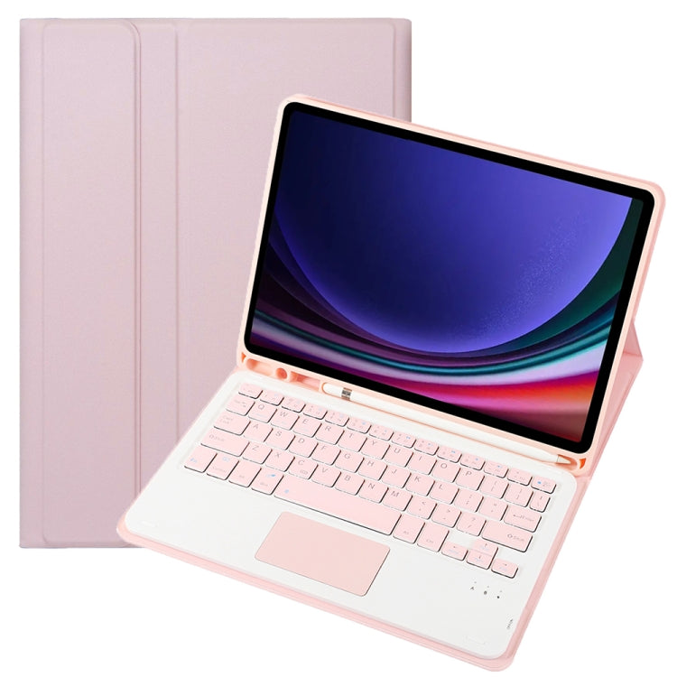A710B-A Candy Color TPU Touch Bluetooth Keyboard Leather Tablet Case with Pen Holder, For Samsung Galaxy Tab S9 FE / 10 FE, For Samsung Galaxy Tab S9 (A710B-A)