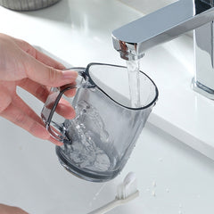 Plastic Transparent Acrylic Teeth Brushing Mouthwash Cup, 1pc