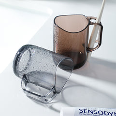 Plastic Transparent Acrylic Teeth Brushing Mouthwash Cup, 1pc