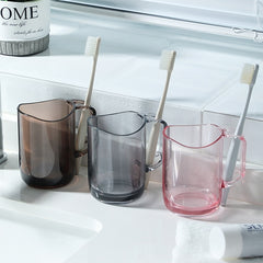 Plastic Transparent Acrylic Teeth Brushing Mouthwash Cup, 1pc