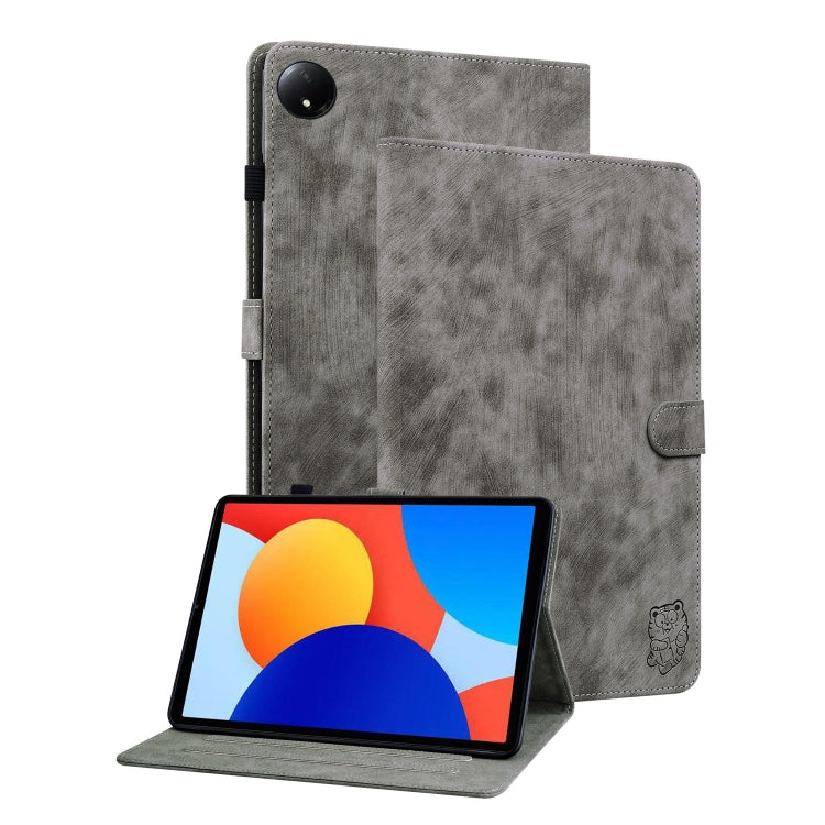 Tiger Pattern Flip Leather Tablet Case, For Xiaomi Pad 7 / Pad 7 Pro, For Xiaomi Redmi Pad SE 8.7