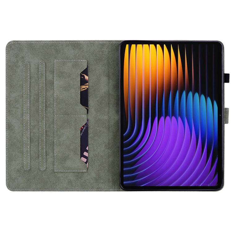 Tiger Pattern Flip Leather Tablet Case, For Xiaomi Pad 7 / Pad 7 Pro, For Xiaomi Redmi Pad SE 8.7