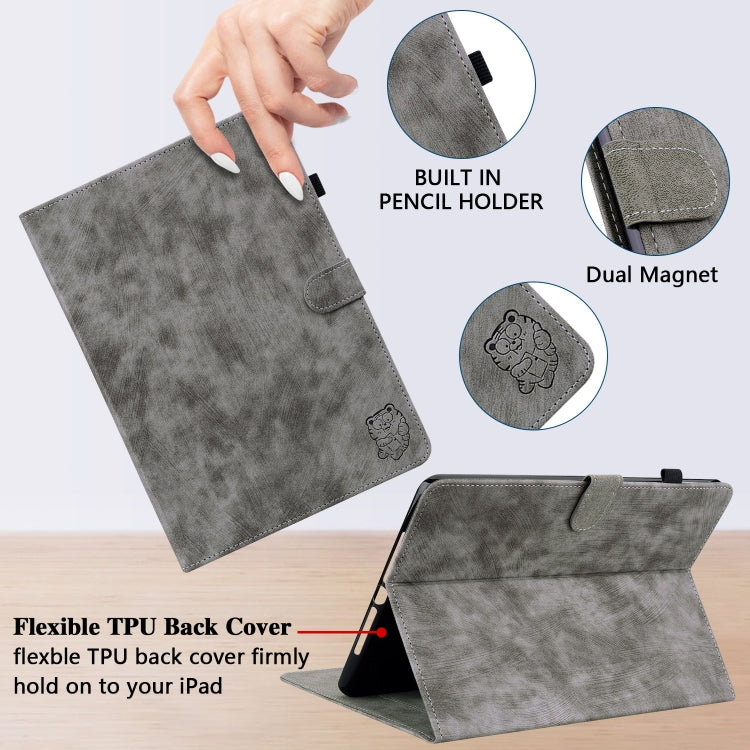 Tiger Pattern Flip Leather Tablet Case, For Xiaomi Pad 7 / Pad 7 Pro, For Xiaomi Redmi Pad SE 8.7