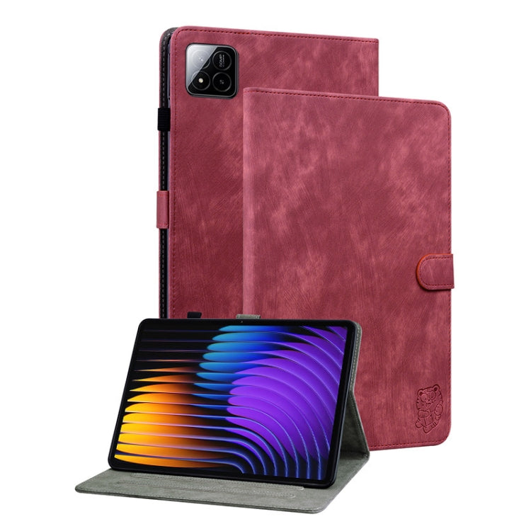 Tiger Pattern Flip Leather Tablet Case, For Xiaomi Pad 7 / Pad 7 Pro, For Xiaomi Redmi Pad SE 8.7